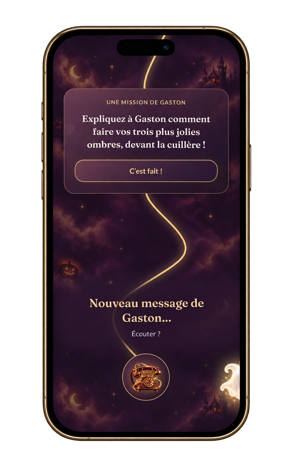 Aperçu de l’aventure sur téléphone
