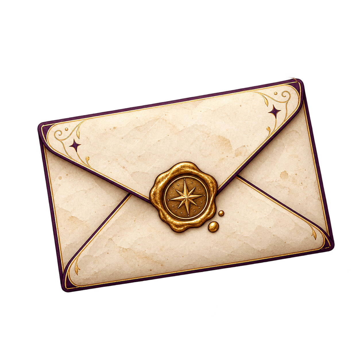 Enveloppe mystérieuse scellée